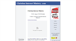 Desktop Screenshot of christianinternetministry.com